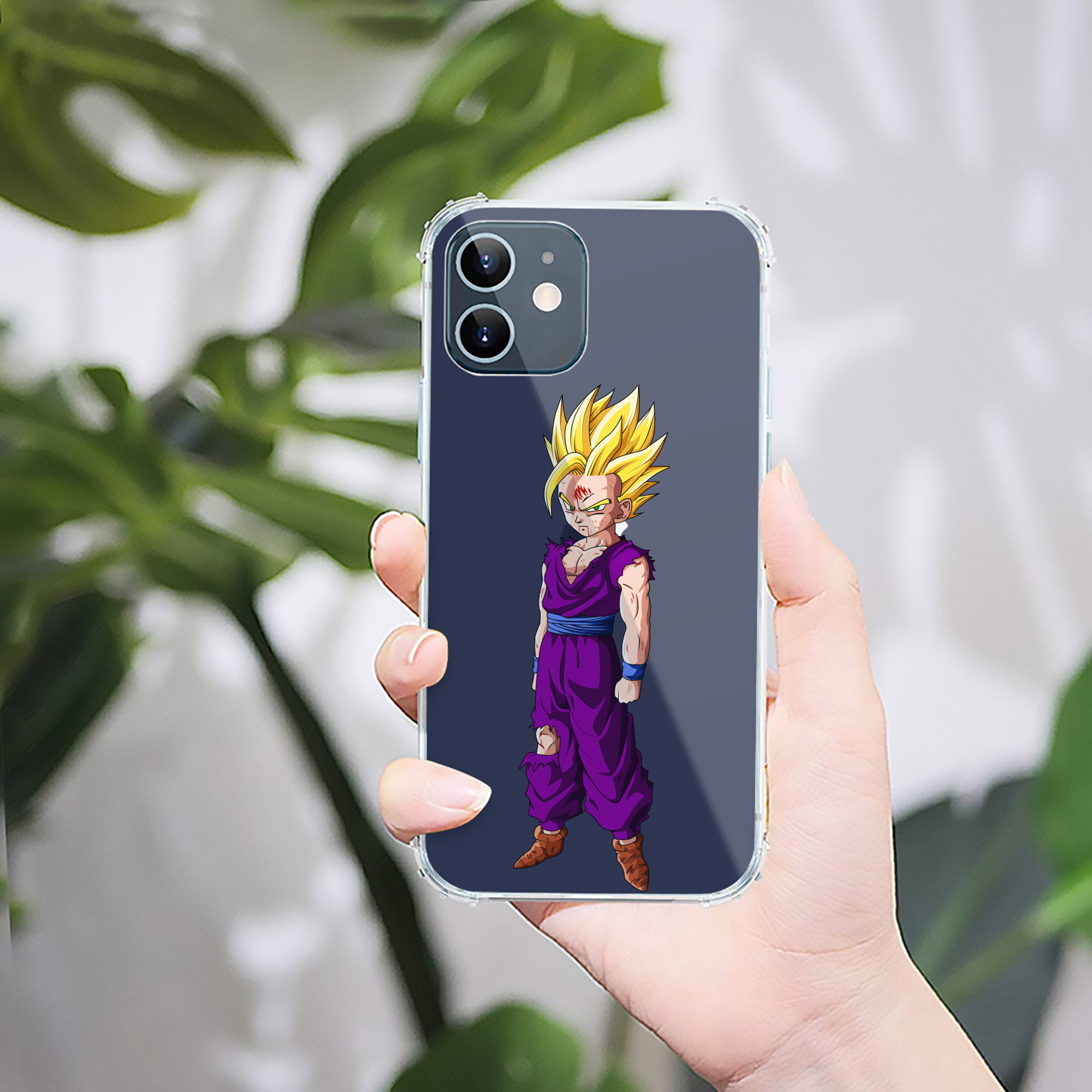 （画像用） ドラゴンボール 孫 悟飯（そんごはん）DRAGON BALL Son Gohan 【iPhone 12シリーズ対応】透明スマホケース（クリアソフトケース）